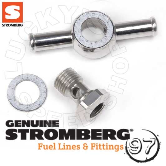 Stromberg Banjo Fitting - Double End - Fits Fuel Gauge - 9083K-G