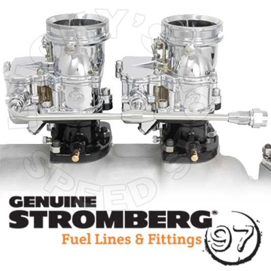 Stromberg Polished Fuel Line 2x2 Flathead w Remote Pump 9141-RP-P