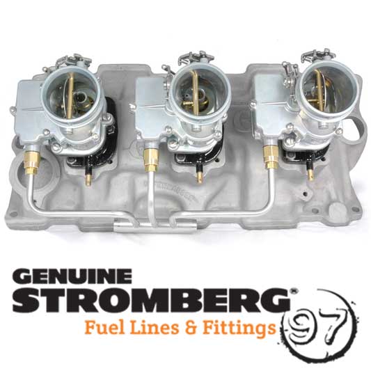Stromberg Big Bore Stainless Fuel Line 3x2 - Small Block Chevy - 9146-BIG
