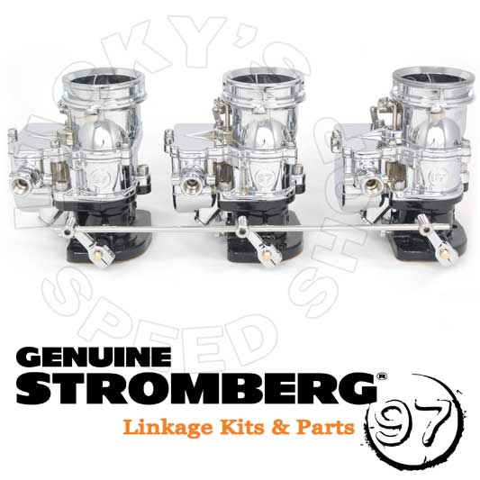 Stromberg TwoStep Linkage 4-9/16" Fits Offy, Navarro Chrome - 9243S-CHR