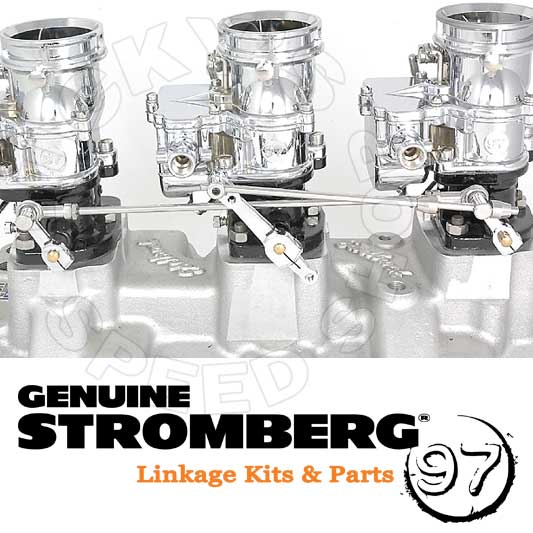 Stromberg Progressive Linkage 5-3/16" Chrome w Kickdown 9245PRO-CHR-KD