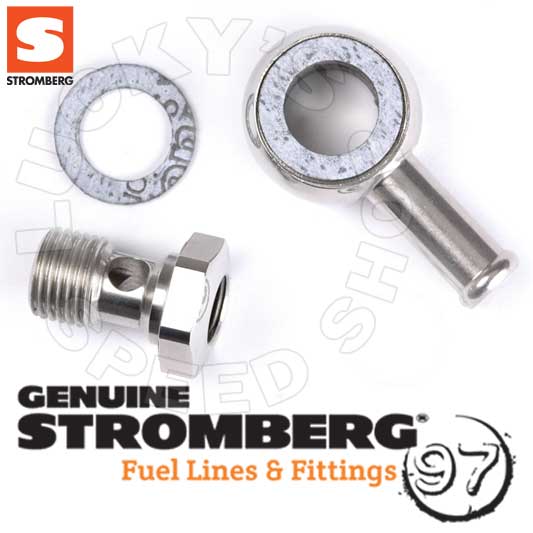Stromberg Banjo Fitting - Single End - Fits Fuel Gauge - 9082K-G