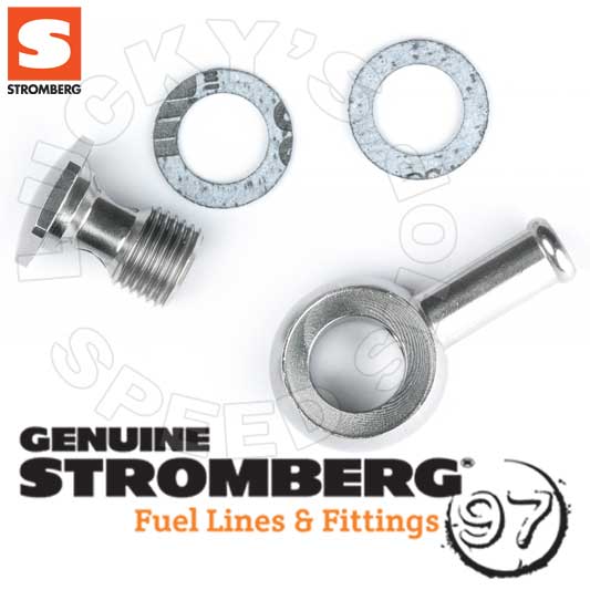 Stromberg Banjo Fitting - Single End - Polished - 9082K-P