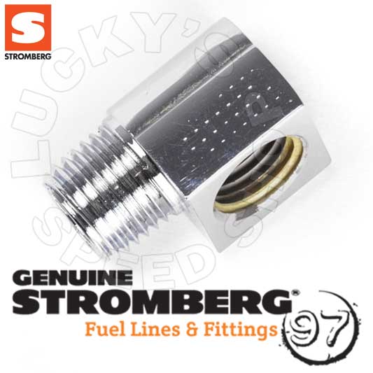 Stromberg 1/4 NPT 90° Elbow Chrome (1) 9178K-C