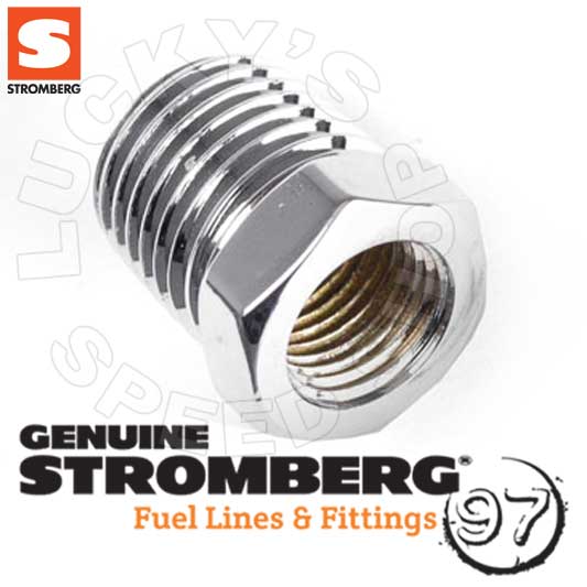 Stromberg 1/4" NPT to 1/8" NPT Bushing Chrome (1) - 9179K-C