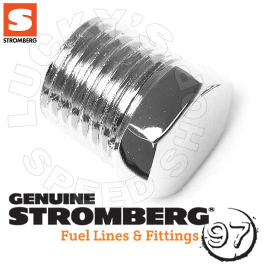 Stromberg 1/4 NPT Hex Head Plug Chrome (1) - 9181K-C
