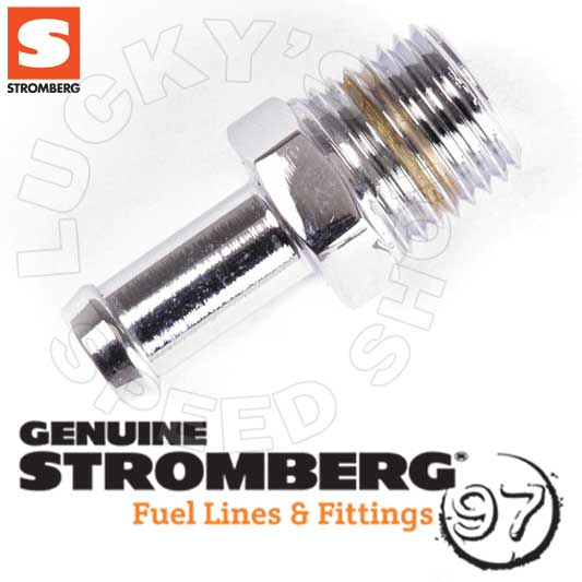 Stromberg 1/4 NPT Hose Fitting Chrome (1) - 9182K-C