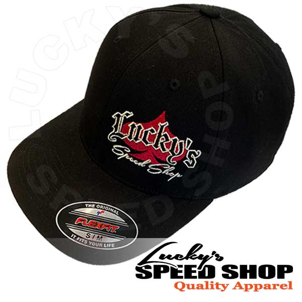 Lucky's "Custom Motorcycles" Fitted Hat
